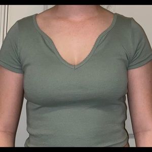 Pacsun green crop top